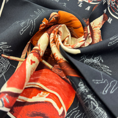 HERMÈS 45 "Chief of the Pawnee" Scarf [Pre-Owned]