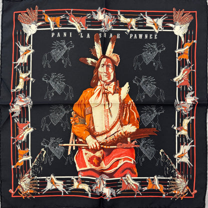 HERMÈS 45 "Chief of the Pawnee" Scarf [Pre-Owned]