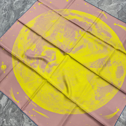 HERMES 90 "clairde lune" Scarf [Pre-Owned]