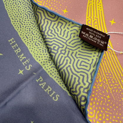 HERMES 90 "clairde lune" Scarf [Pre-Owned]