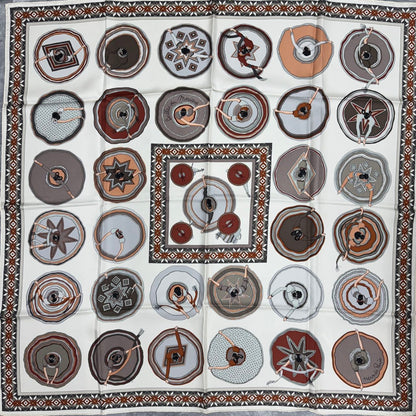 HERMÈS 90 Scarf "Belles du Mexique" [Pre-Owned]