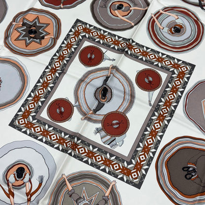 HERMÈS 90 Scarf "Belles du Mexique" [Pre-Owned]