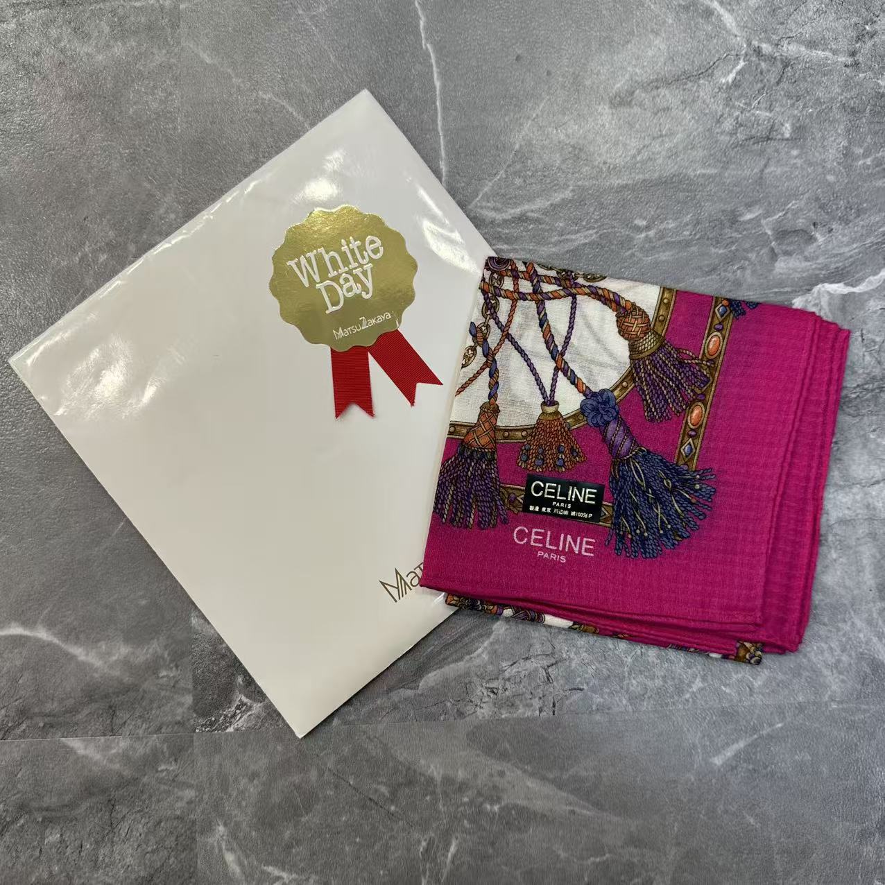 CELINE Silk Scarf [Pre-Owned]
