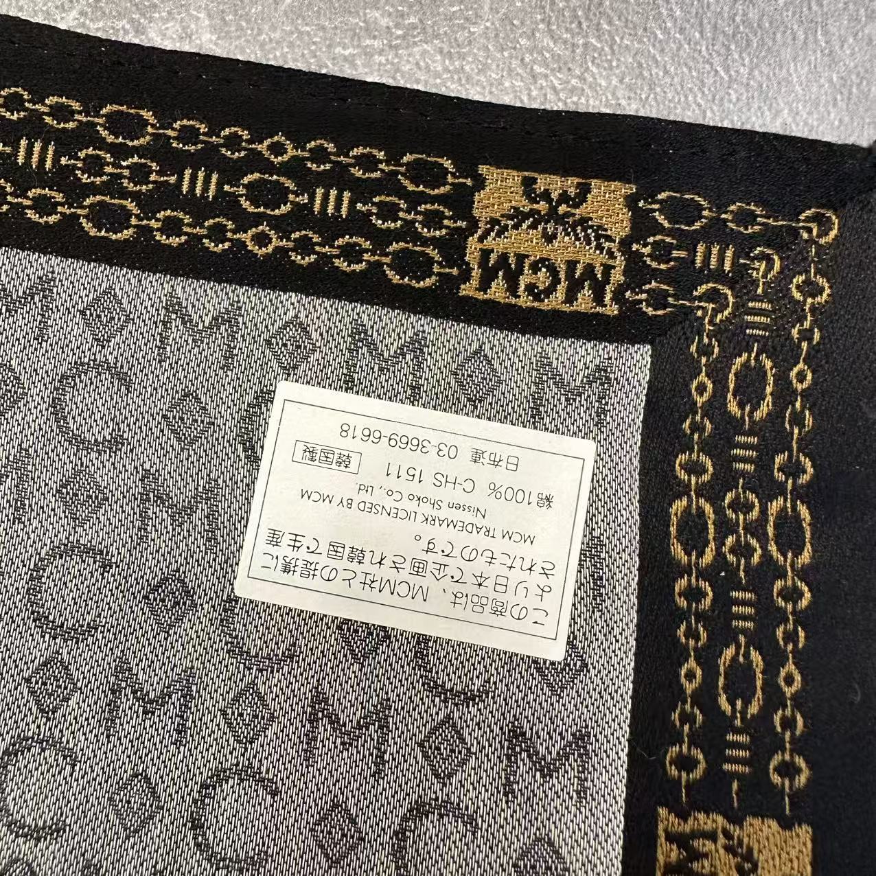 MCM シルクスカーフ【中古】