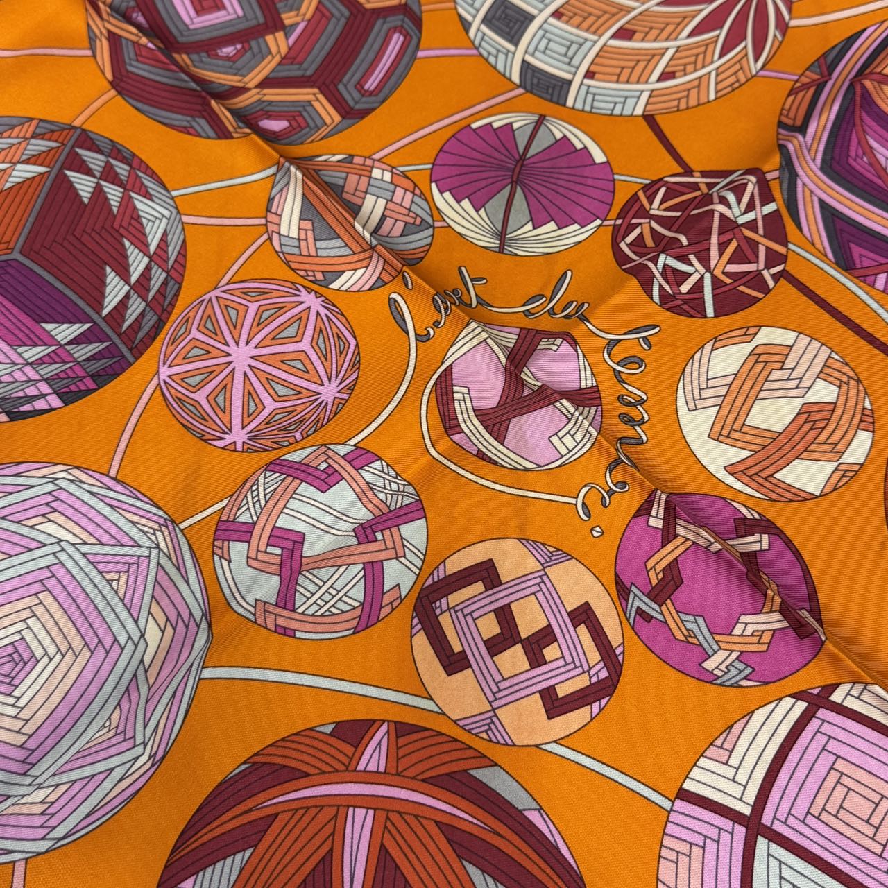 HERMÈS 90 Scarf "L'Art du Temari" [Pre-Owned]