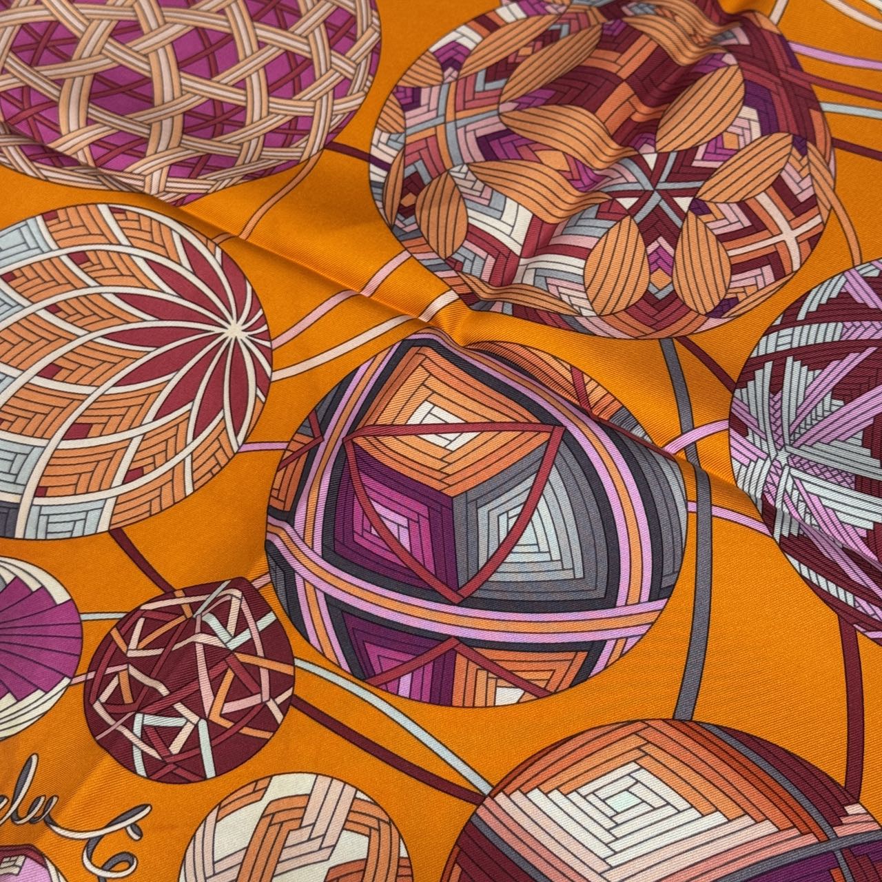 HERMÈS 90 Scarf "L'Art du Temari" [Pre-Owned]