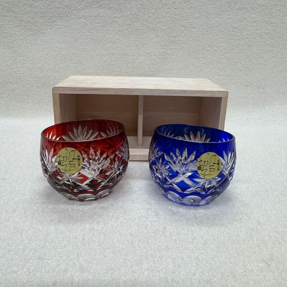 KAGAMI 江戸切子 冷酒グラス 【中古】