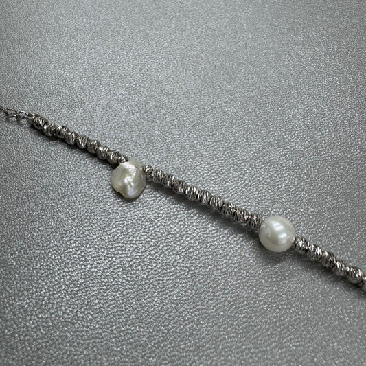 Akoya Pearl Silver Bracelet [Pre-Owned]
