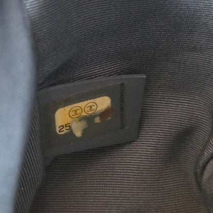 CHANEL ブルー ル・ボーイ バッグ ゴールド金具 【中古】 