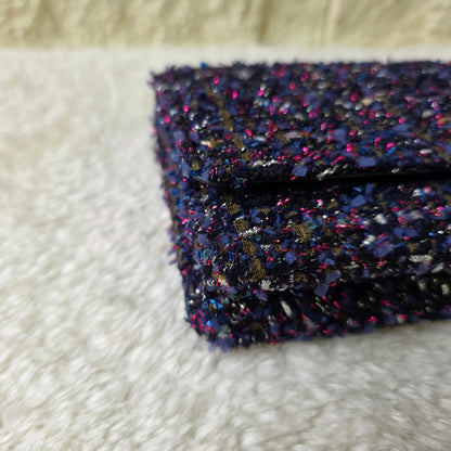 CHANEL Purple Tweed WOC Chain Bag [Pre-Owned]