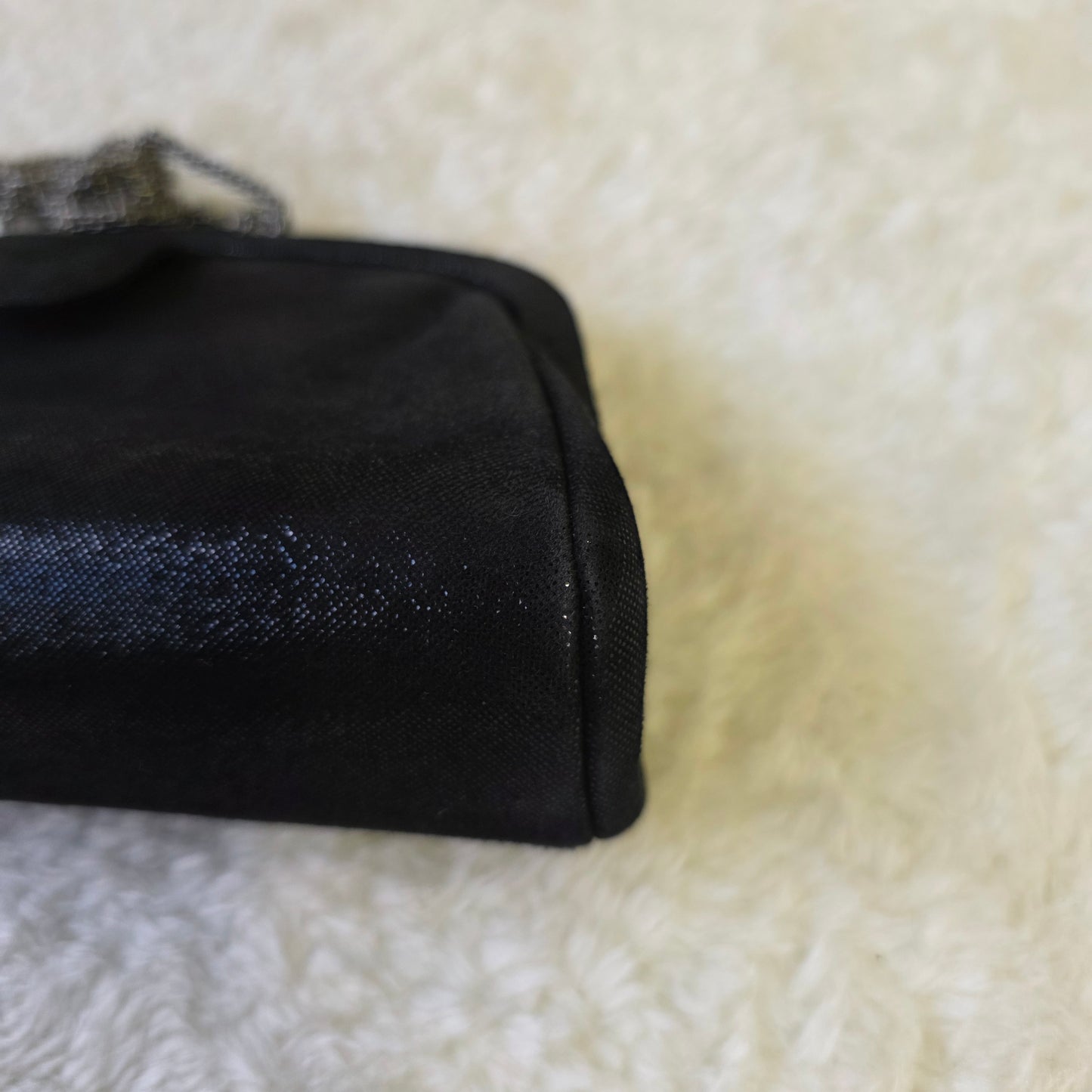 CHANEL Rabbit Fur & Crystal Evening Bag [Pre-Owned]