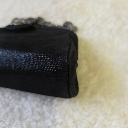 CHANEL Rabbit Fur & Crystal Evening Bag [Pre-Owned]