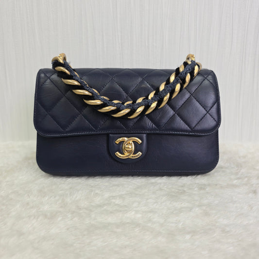 CHANEL アコーディオンバッグ【中古】 