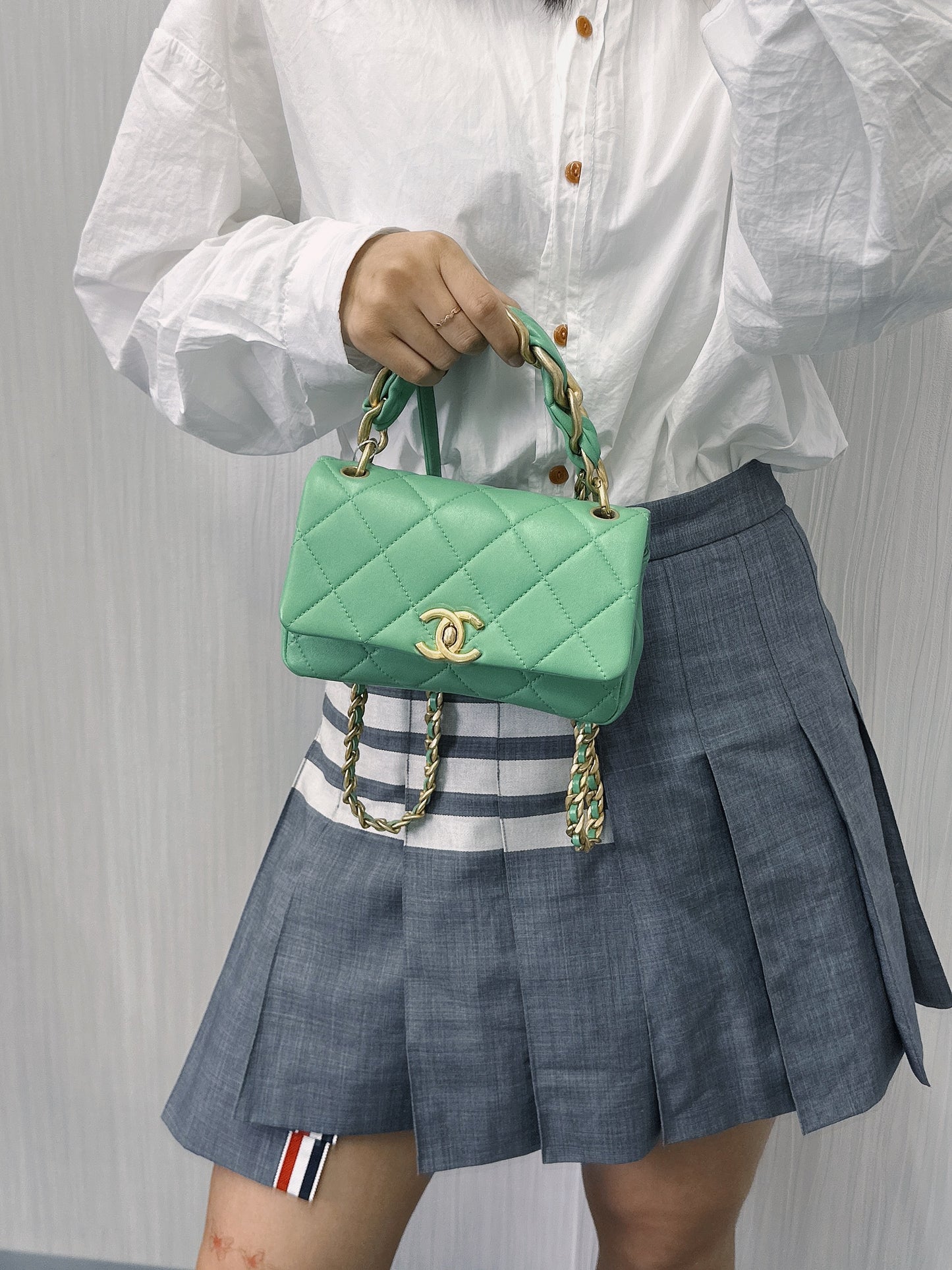 CHANEL ターンロックバッグ【中古】 