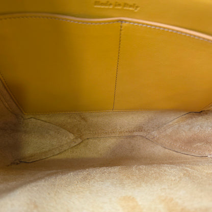 CELINE Trifold Handbag in Mustard Yellow [Pre-Owned]