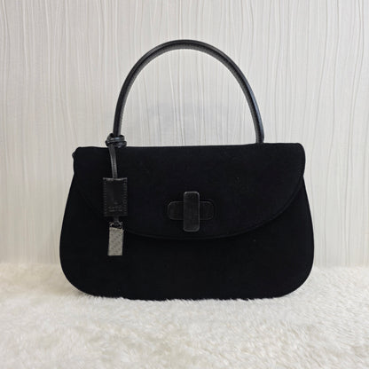 GUCCI Suede Top Handle Bag [Pre-Owned]