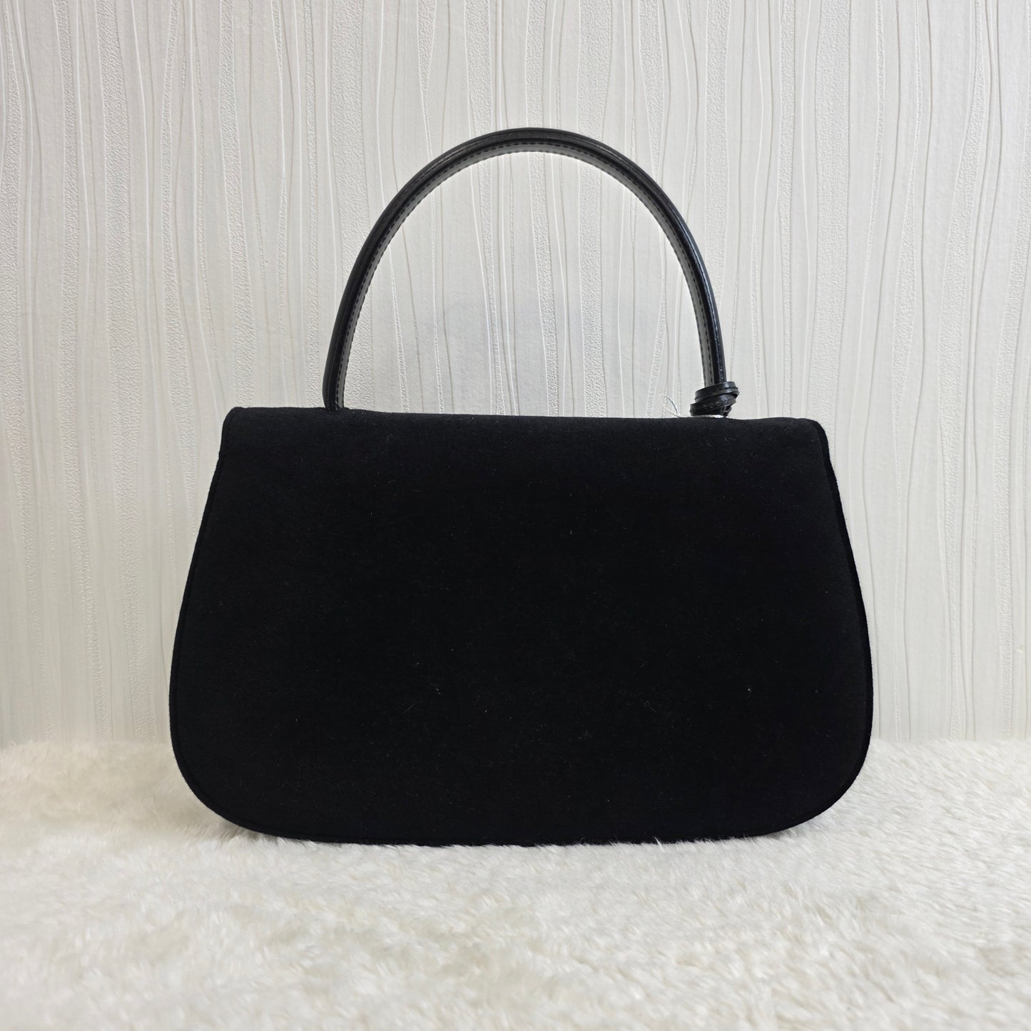 GUCCI Suede Top Handle Bag [Pre-Owned]