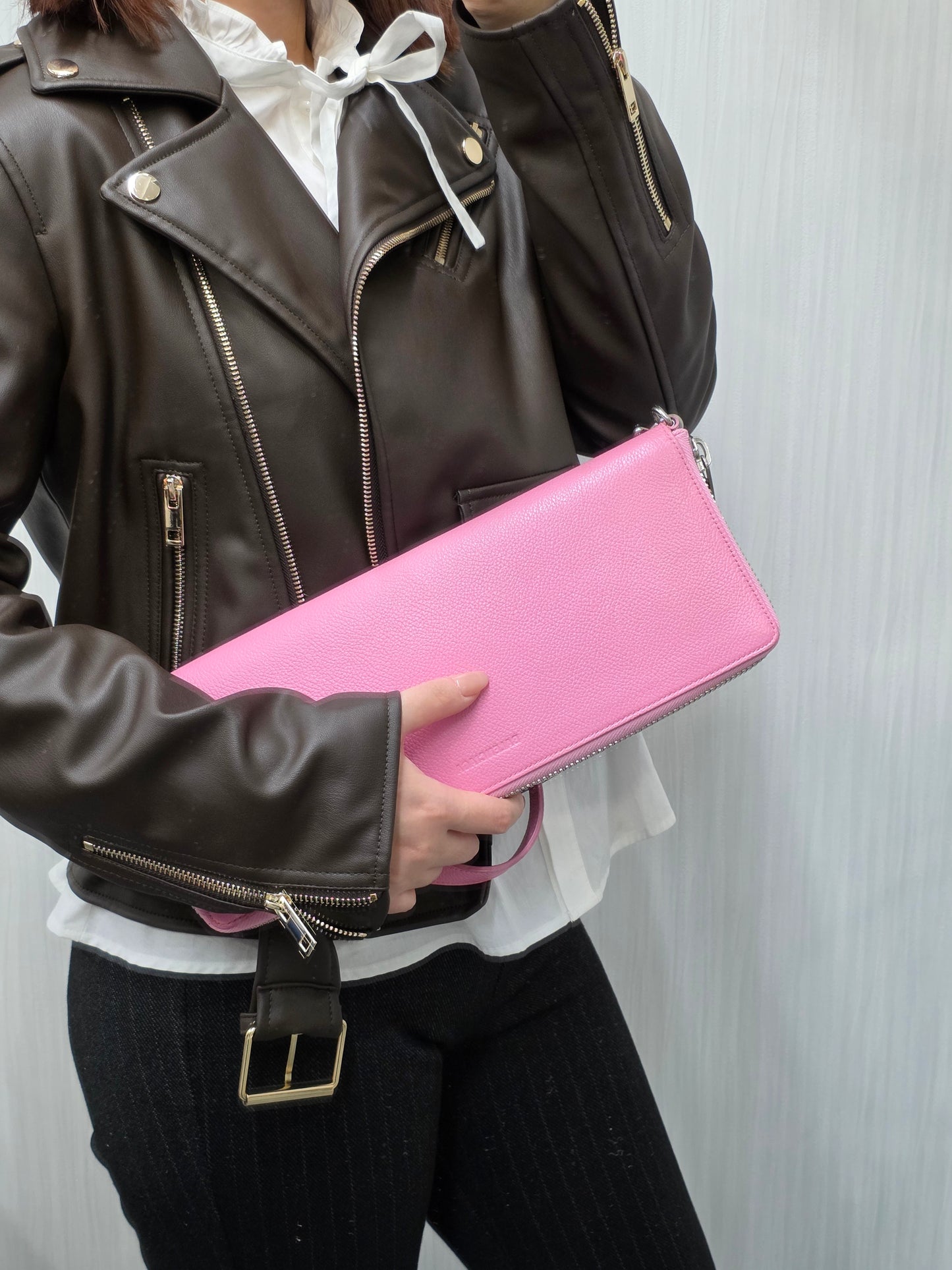 BALENCIAGA Cherry Blossom Pink Baguette Bag [Pre-Owned]