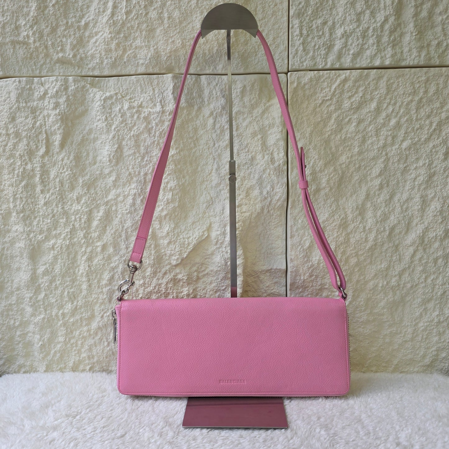 BALENCIAGA Cherry Blossom Pink Baguette Bag [Pre-Owned]