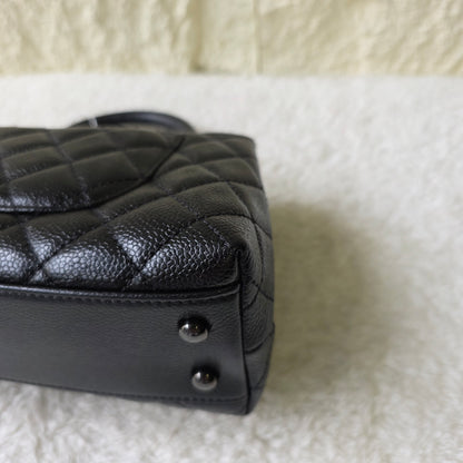 CHANEL Black Caviar Leather Top Handle Bag [Pre-Owned]