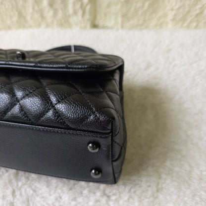 CHANEL Black Caviar Leather Top Handle Bag [Pre-Owned]