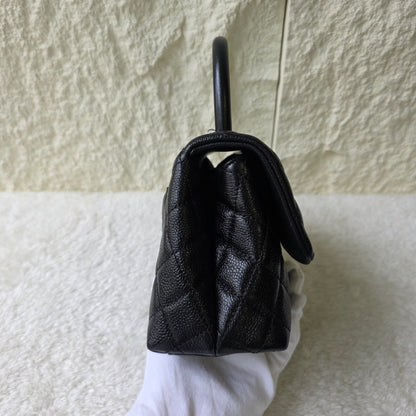 CHANEL Black Caviar Leather Top Handle Bag [Pre-Owned]
