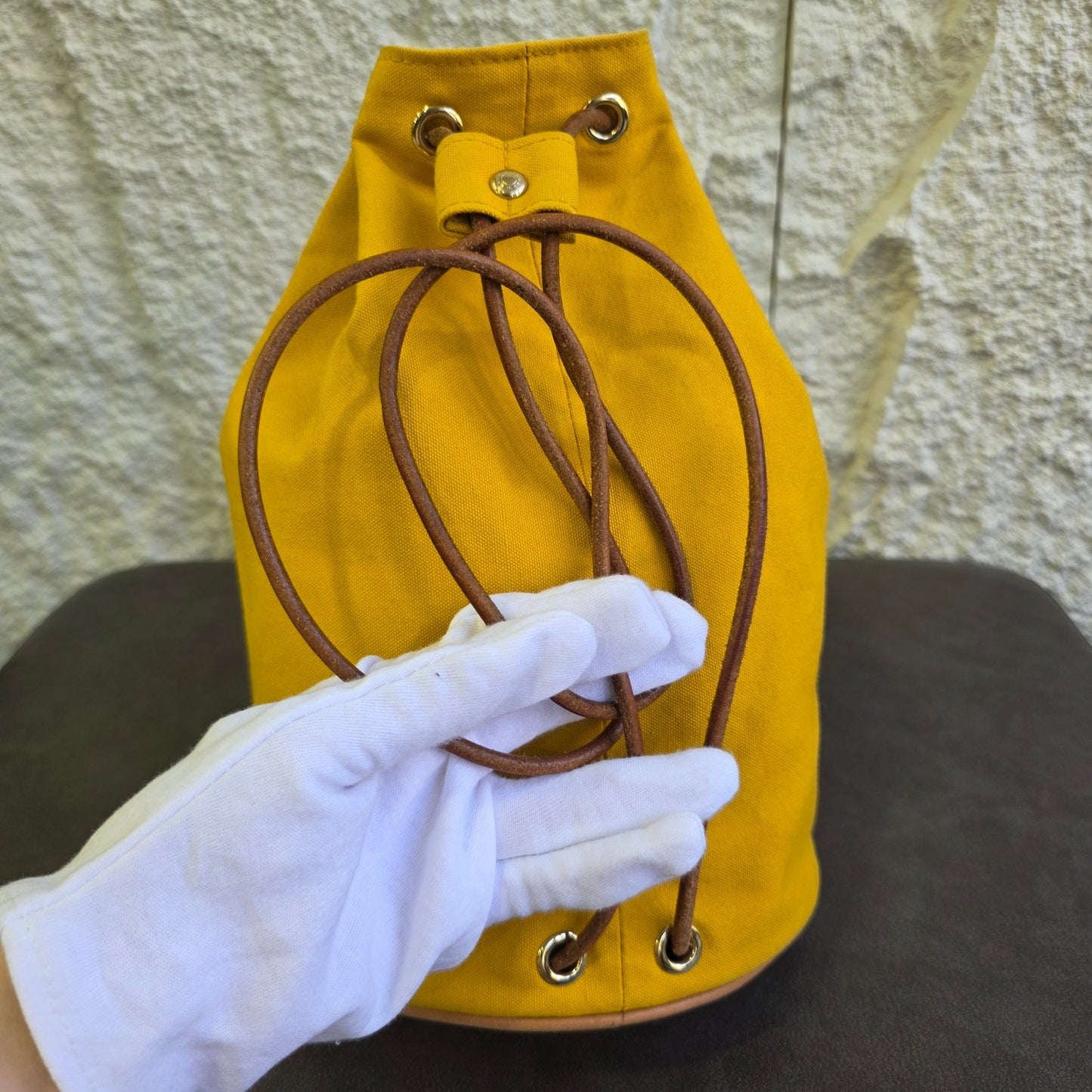 HERMES Canvas Bucket Bag [Pre-Owned]