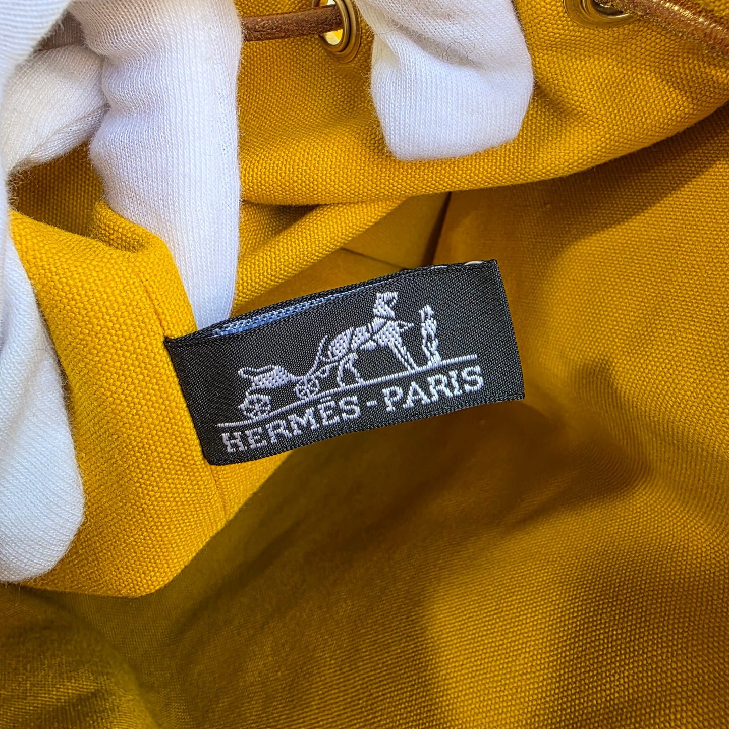 HERMES Canvas Bucket Bag [Pre-Owned]
