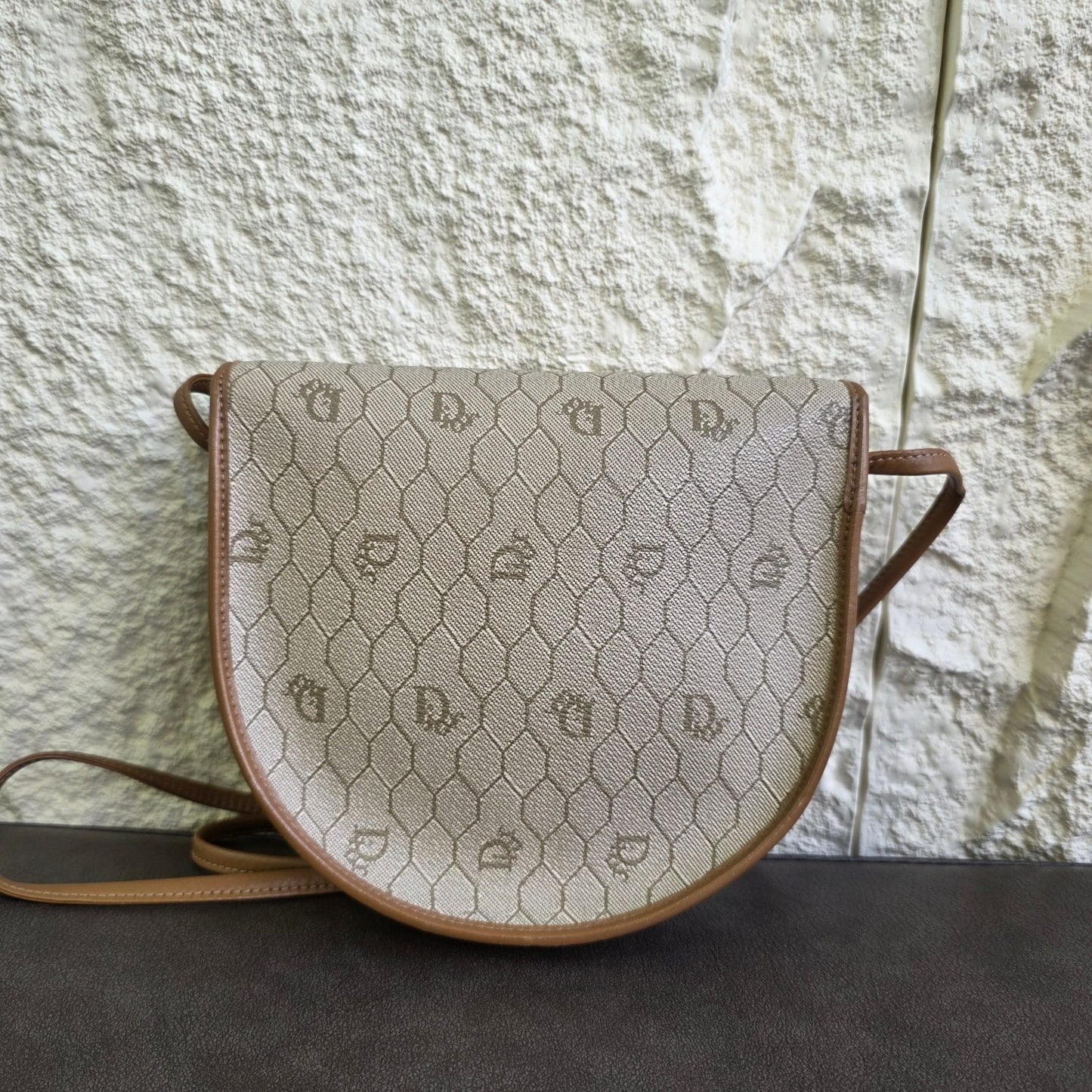 DIOR 蜂巢图案马鞍包 [二手]