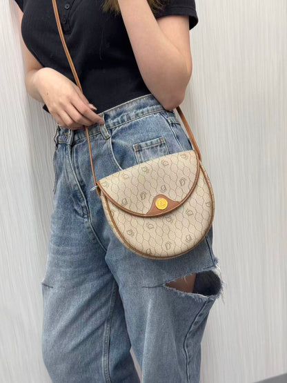 DIOR 蜂巢图案马鞍包 [二手]