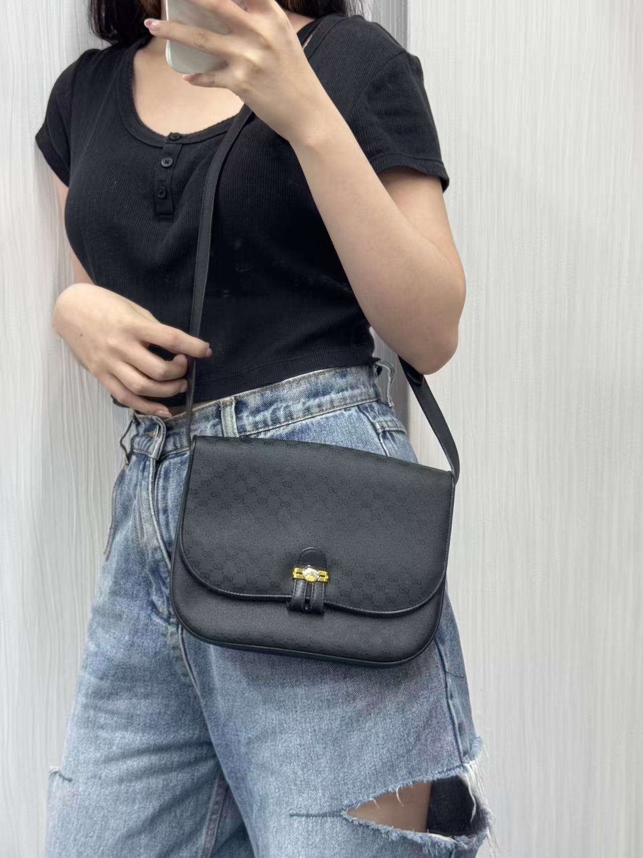 GUCCI Monogram GG 单肩包 [二手]