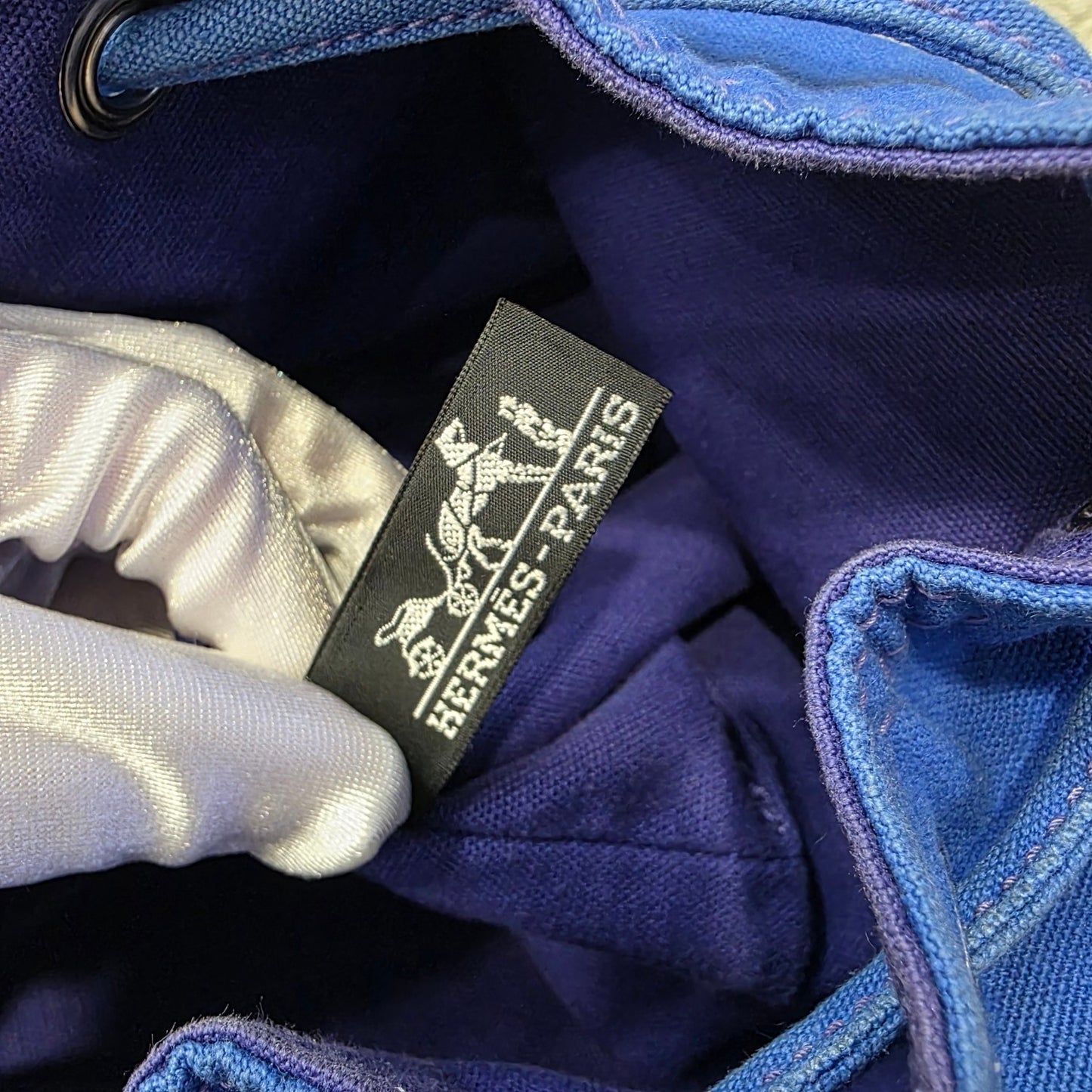 HERMES Canvas Bucket Bag [Pre-Owned]
