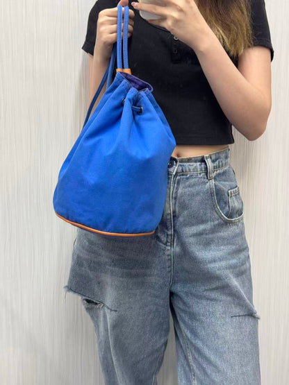 HERMES Canvas Bucket Bag [Pre-Owned]