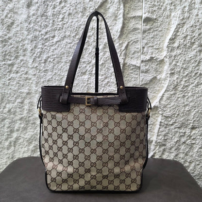 GUCCI ヴィンテージ モノグラム トートバッグ【中古】