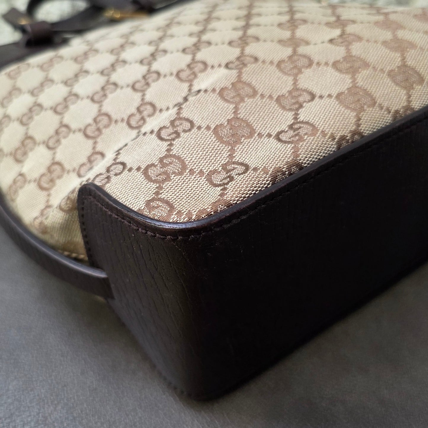 GUCCI ヴィンテージ モノグラム トートバッグ【中古】