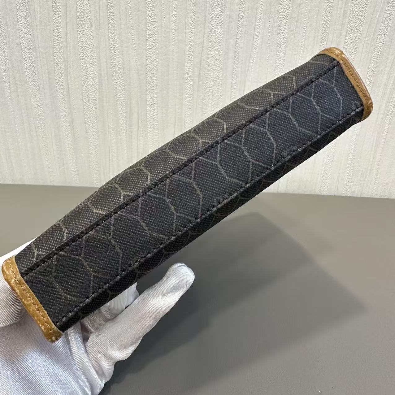 DIOR ビーハイブ モノグラム サドルバッグ【中古】