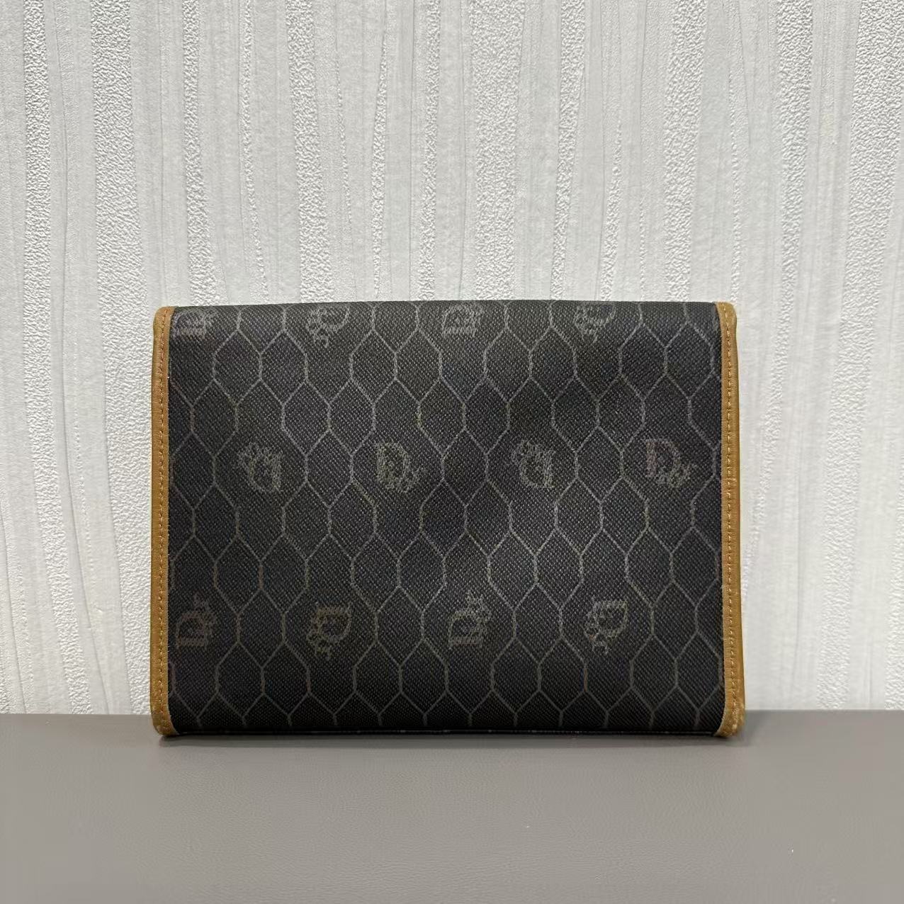 DIOR ビーハイブ モノグラム サドルバッグ【中古】