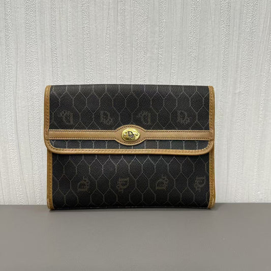 DIOR Beehive Monogram Saddle Bag [Pre-Owned]