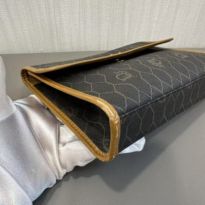 DIOR ビーハイブ モノグラム サドルバッグ【中古】