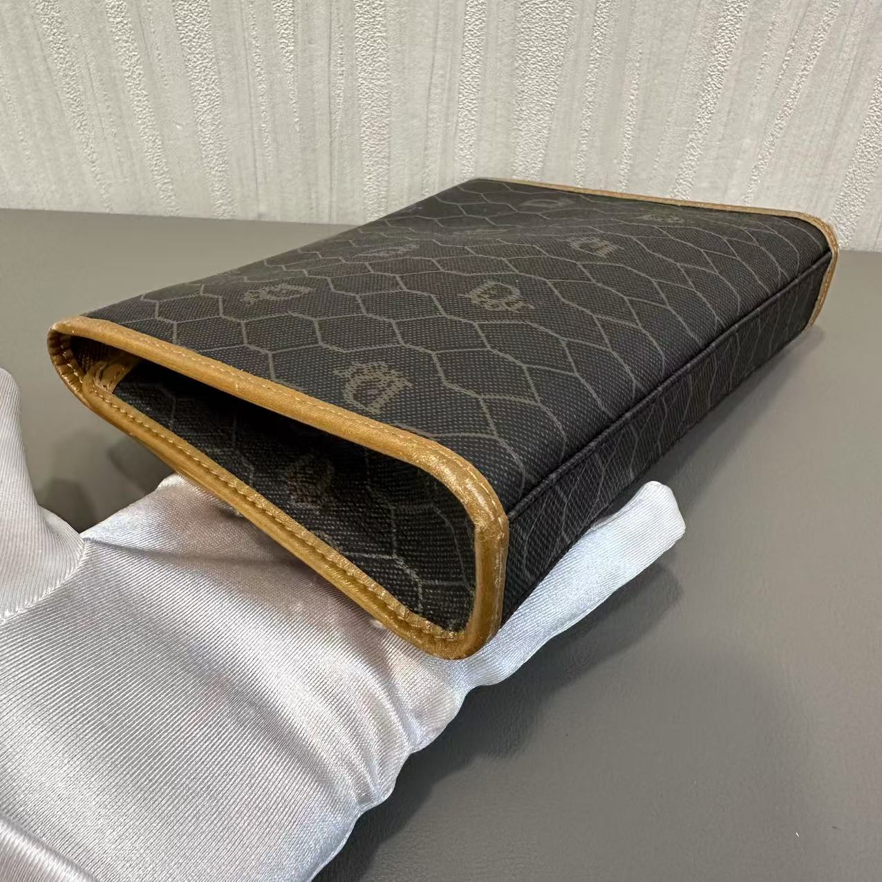 DIOR ビーハイブ モノグラム サドルバッグ【中古】