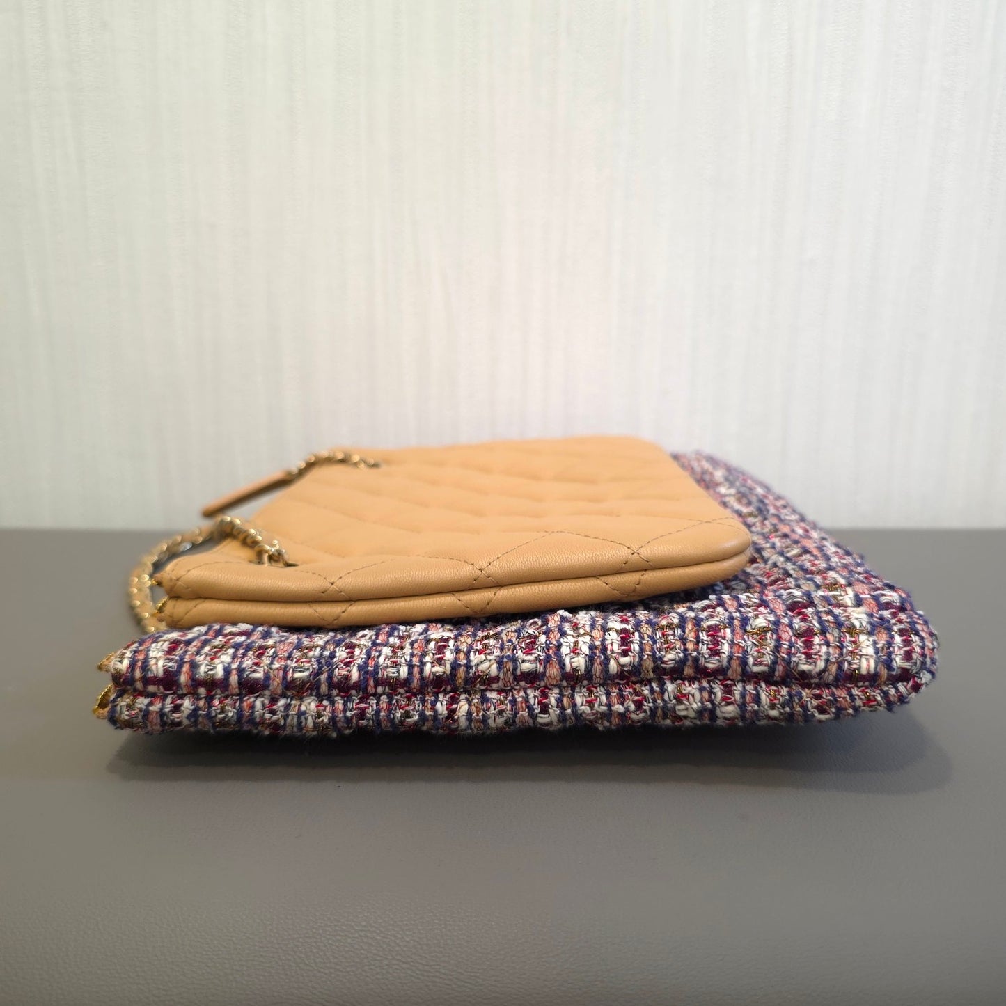 Chanel Beige Woven Tote Bag with Gold Hardware [Pre-Owned]