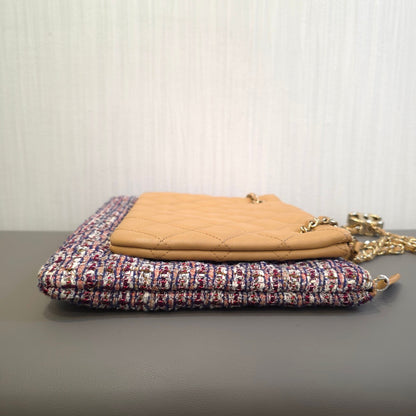 Chanel Beige Woven Tote Bag with Gold Hardware [Pre-Owned]