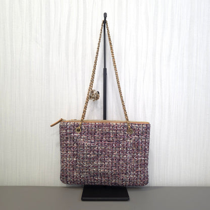 Chanel Beige Woven Tote Bag with Gold Hardware [Pre-Owned]
