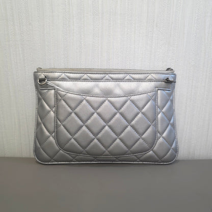 CHANEL Silver 3-in-1 Crossbody Bag [Pre-Owned]