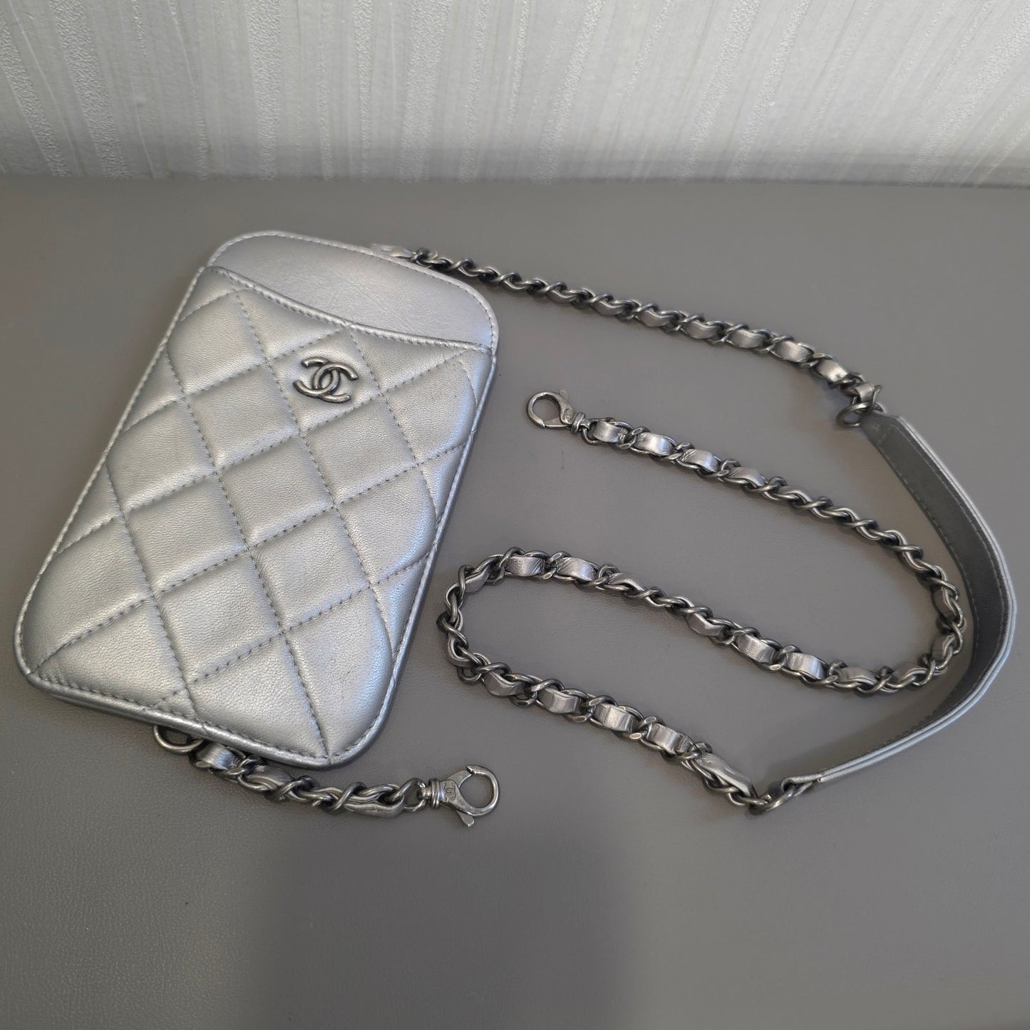 CHANEL Silver 3-in-1 Crossbody Bag [Pre-Owned]