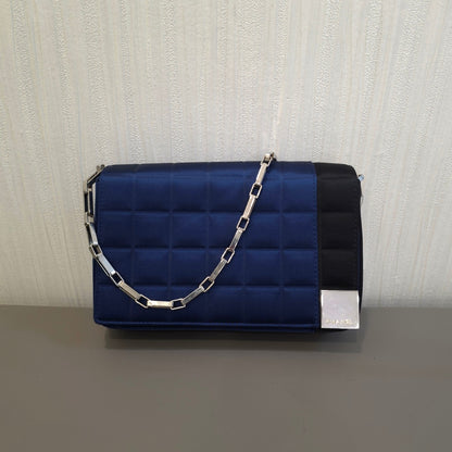 CHANEL Satin Quilted Chain Shoulder Bag [Pre-Owned]