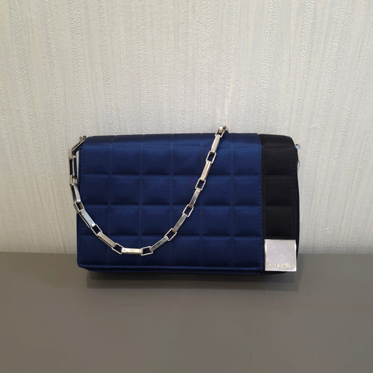 CHANEL Satin Quilted Chain Shoulder Bag [Pre-Owned]