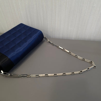 CHANEL Satin Quilted Chain Shoulder Bag [Pre-Owned]