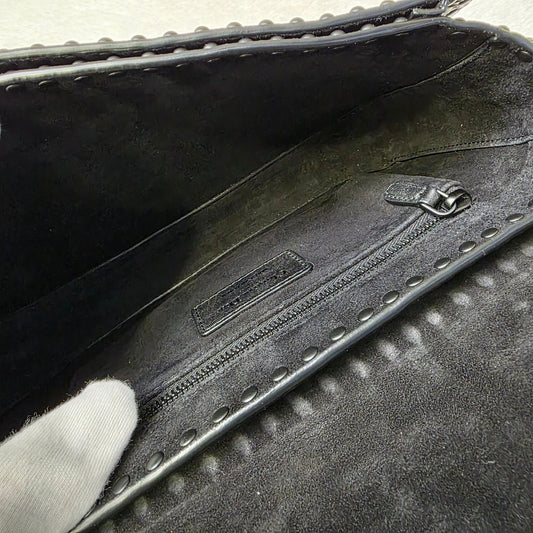 Dior Limited Edition J’Adior All Black Studded Shoulder Bag [Pre-Owned]