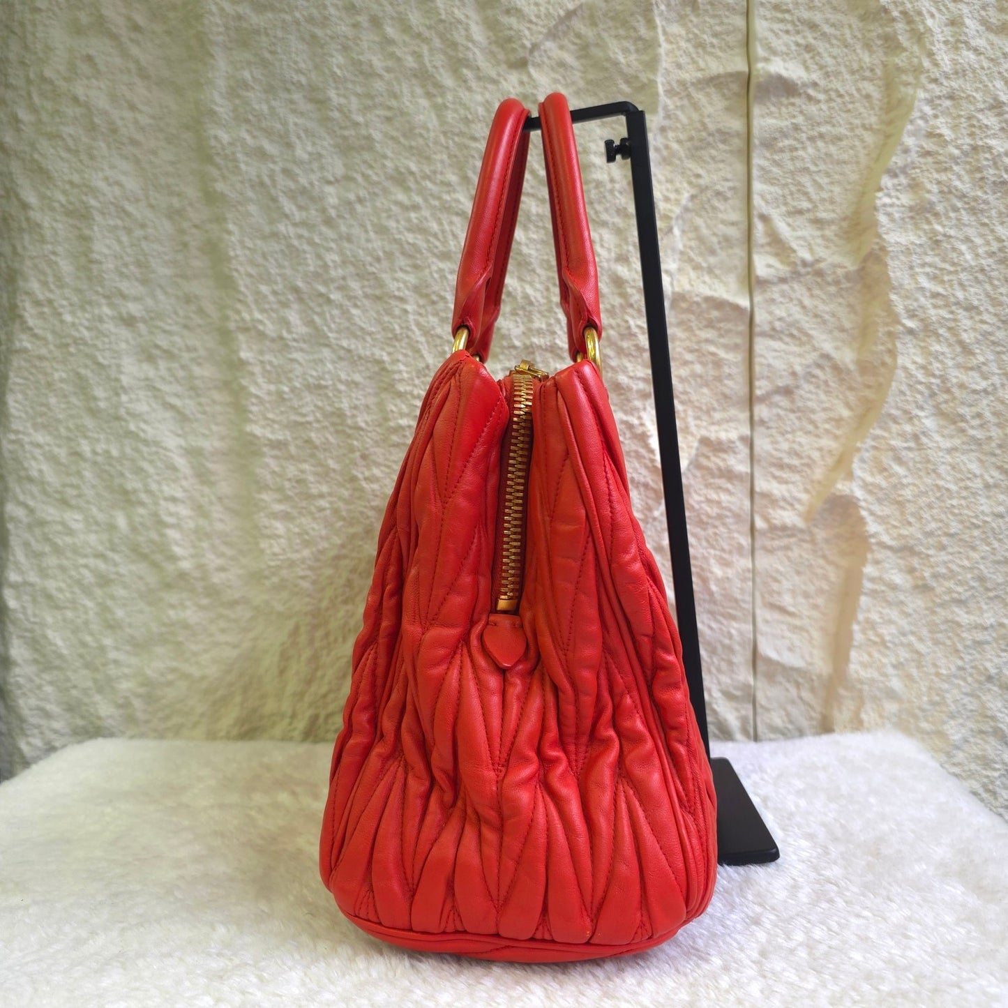 PRADA プリーツトートバッグ【中古】